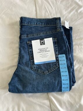 Men's Straight Fit Stretch Denim Jeans